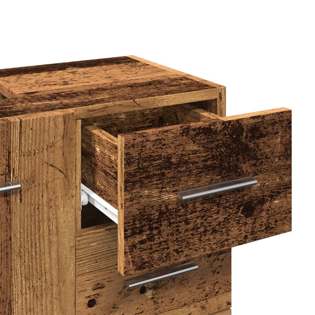 Wastafelkast 63X30X54 Cm Bewerkt Hout Kleurig
