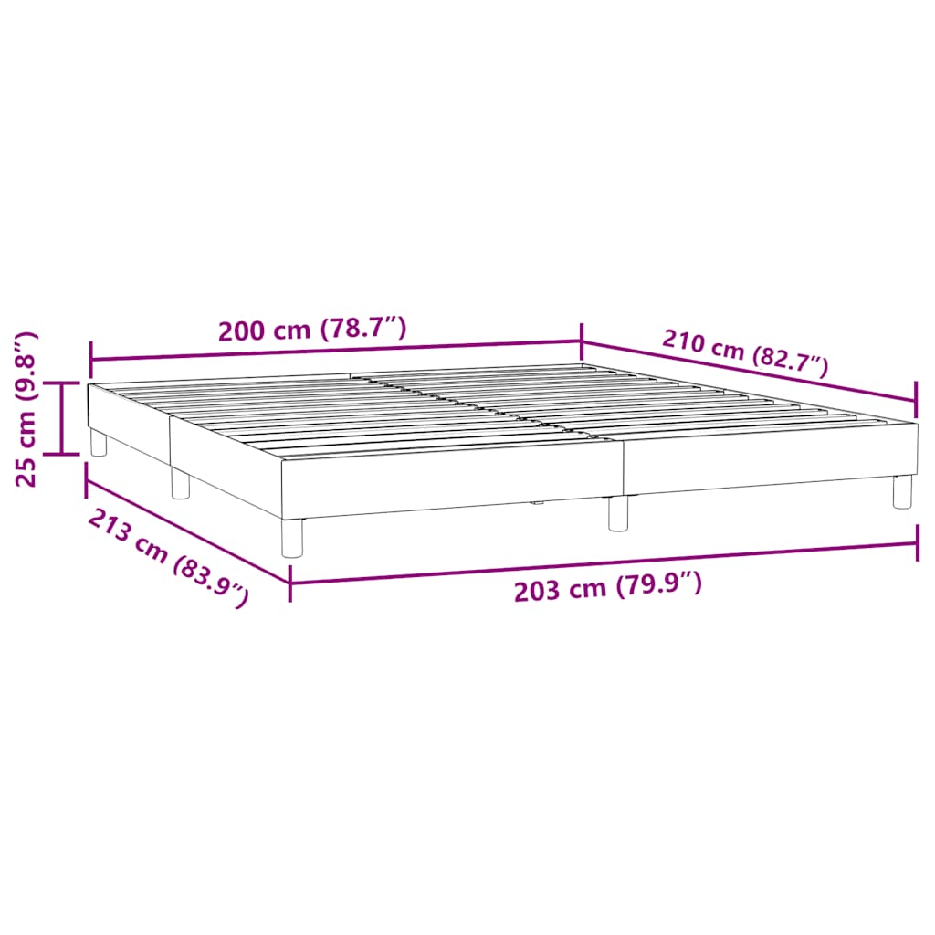 Bed Boxspring Zonder Matras Fluweel Donkergroen