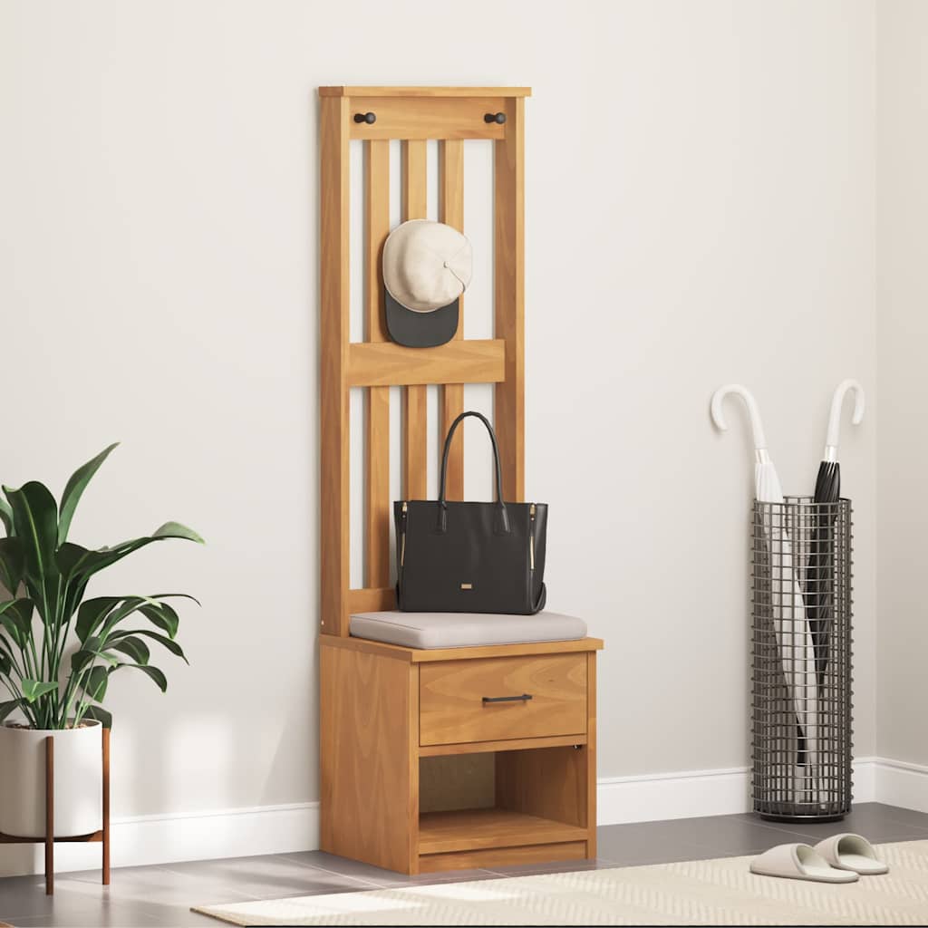 Kapstok Sandnes 45X40X159,5 Cm Massief Grenenhout