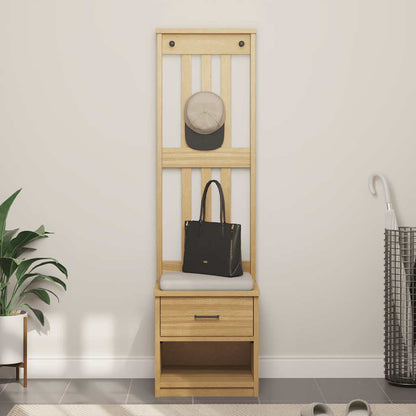 Kapstok Sandnes 45X40X159,5 Cm Massief Grenenhout