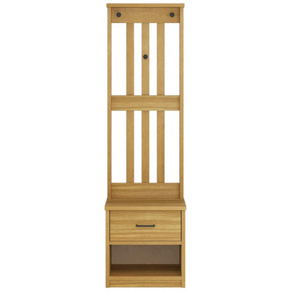 Kapstok Sandnes 45X40X159,5 Cm Massief Grenenhout