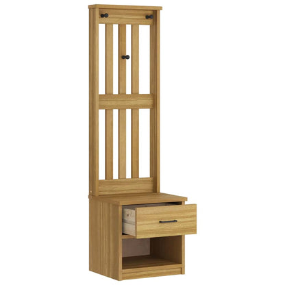 Kapstok Sandnes 45X40X159,5 Cm Massief Grenenhout