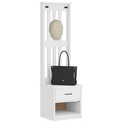 Kapstok Sandnes 45X40X159,5 Cm Massief Grenenhout