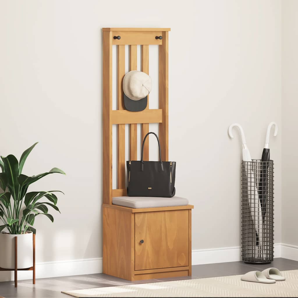 Kapstok Sandnes 45X40X159,5 Cm Massief Grenenhout