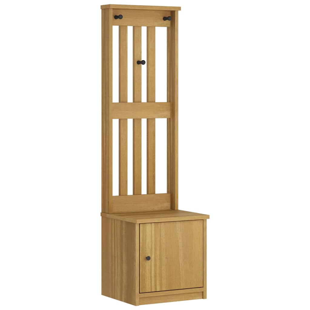 Kapstok Sandnes 45X40X159,5 Cm Massief Grenenhout