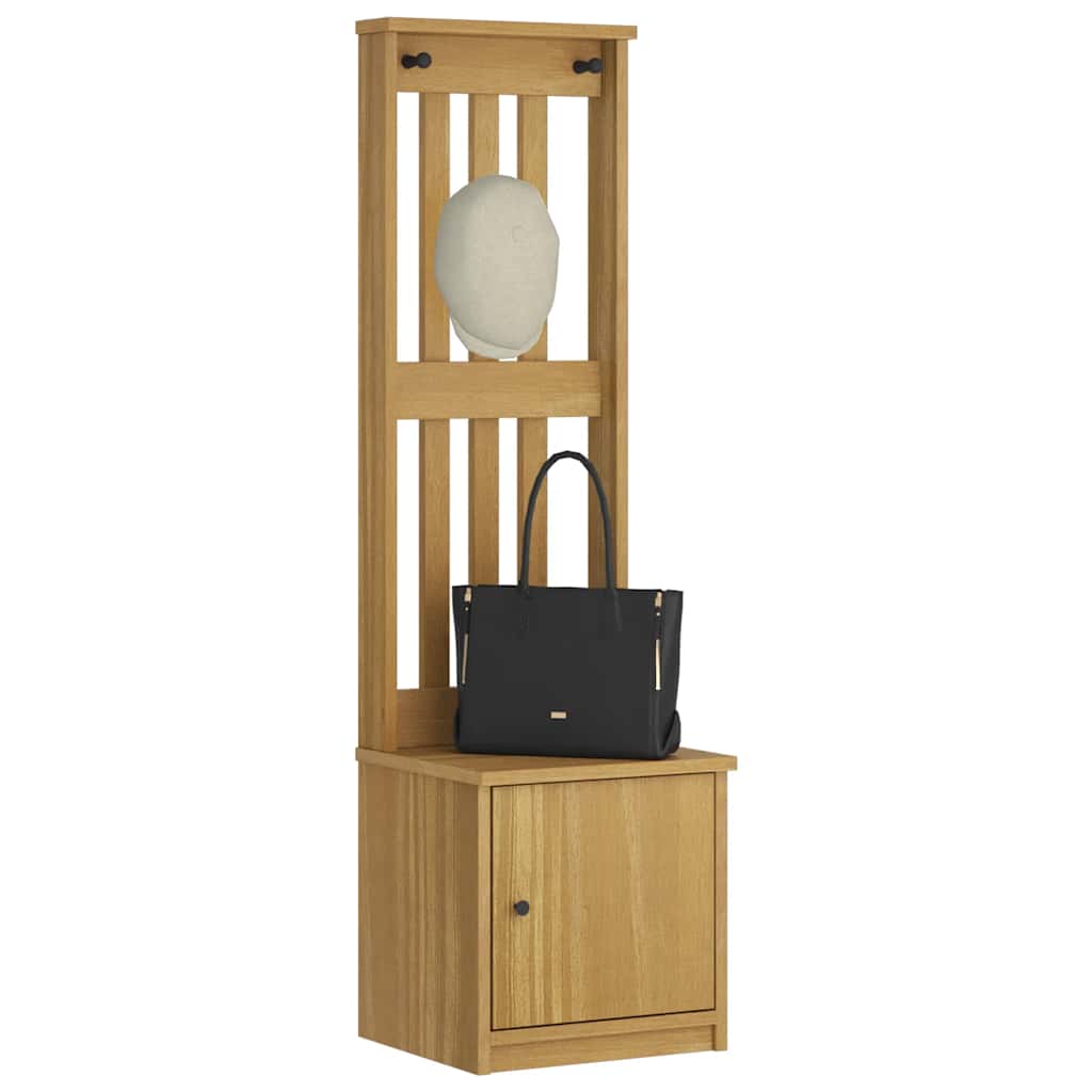Kapstok Sandnes 45X40X159,5 Cm Massief Grenenhout