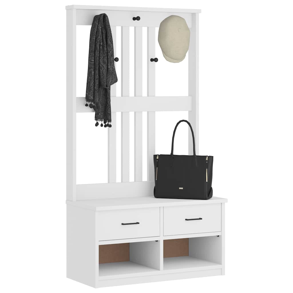 Kapstok Sandnes 45X40X159,5 Cm Massief Grenenhout