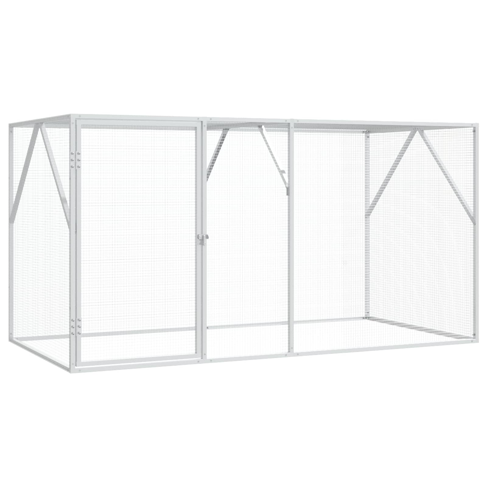 Vogelkooi Antraciet 208 X 102 X 108 Cm Gegevens Staal