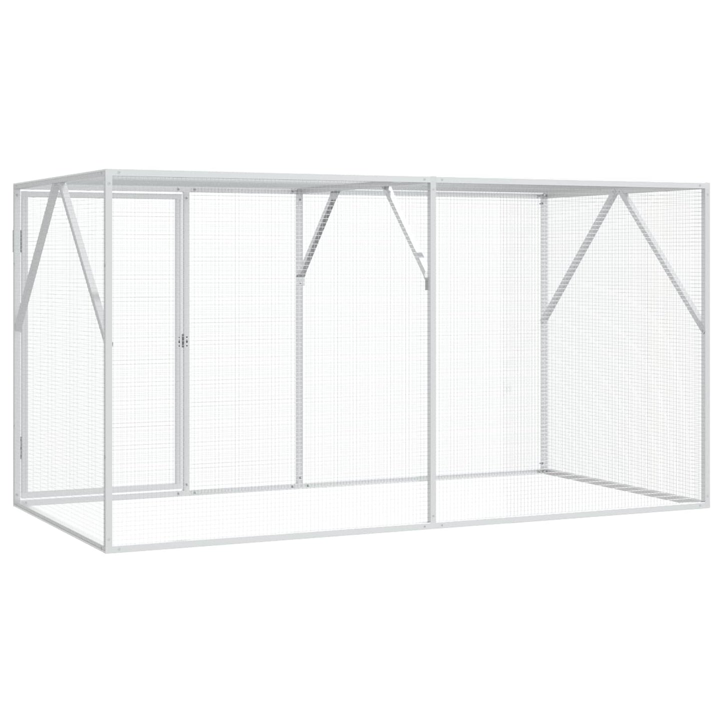 Vogelkooi Antraciet 208 X 102 X 108 Cm Gegevens Staal