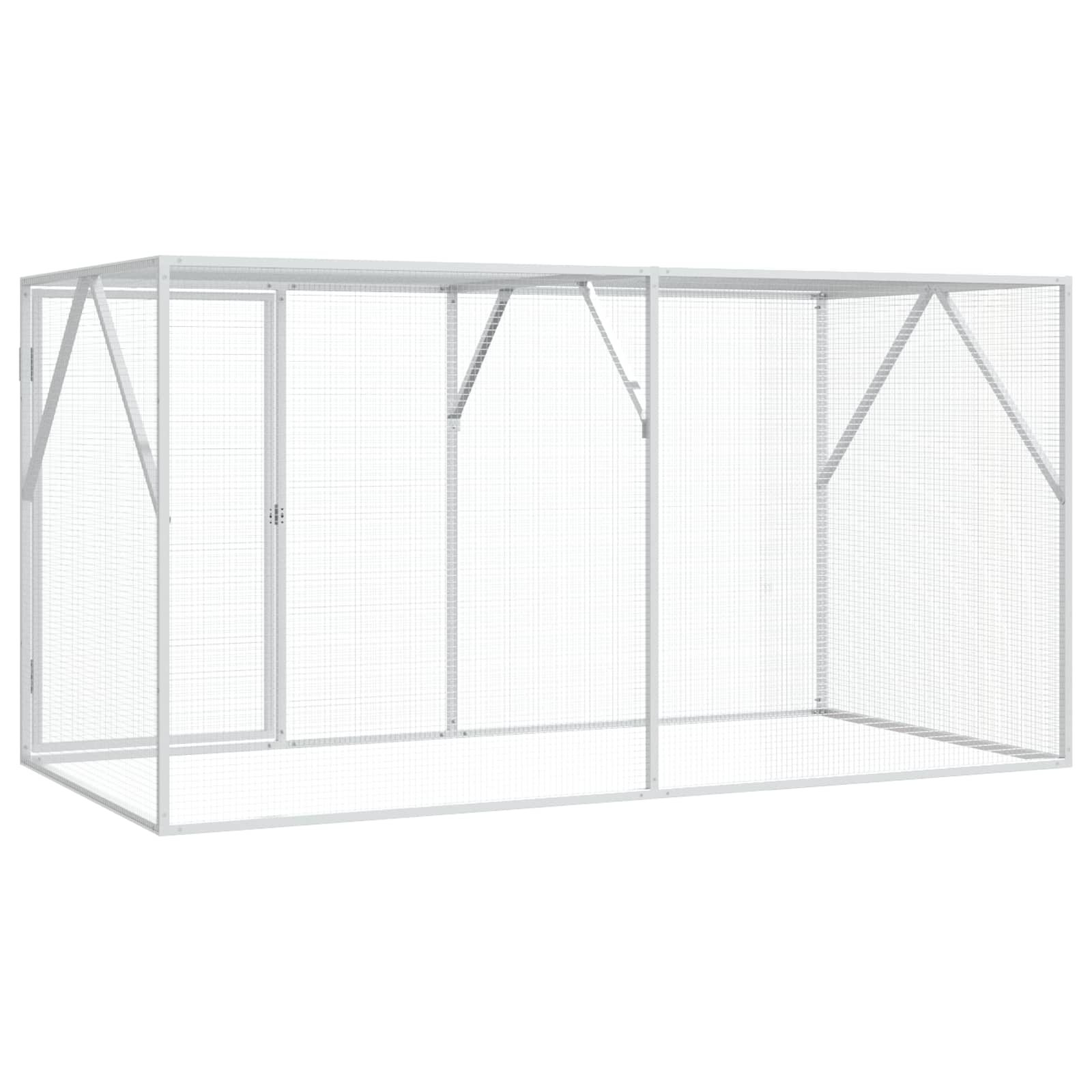 Vogelkooi Antraciet 208 X 102 X 108 Cm Gegevens Staal