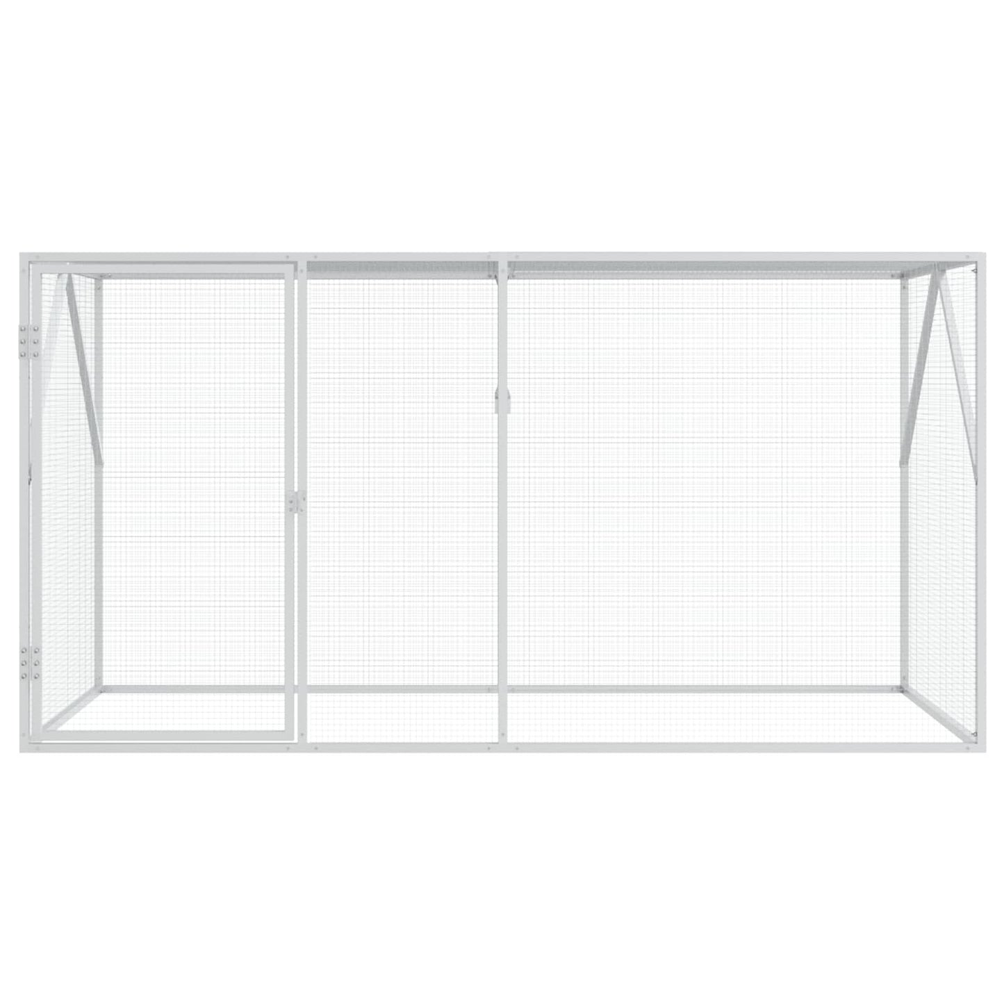 Vogelkooi Antraciet 208 X 102 X 108 Cm Gegevens Staal