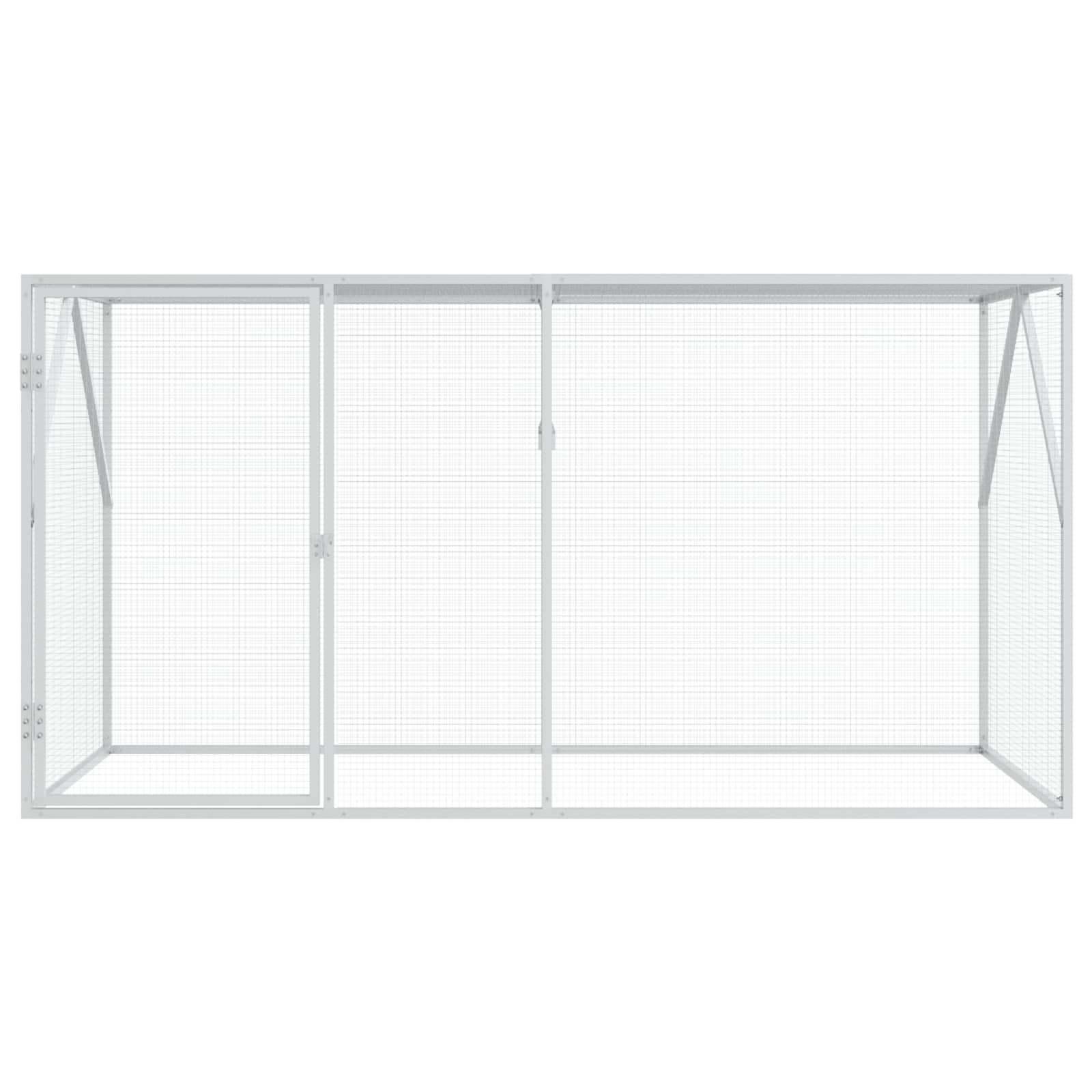 Vogelkooi Antraciet 208 X 102 X 108 Cm Gegevens Staal