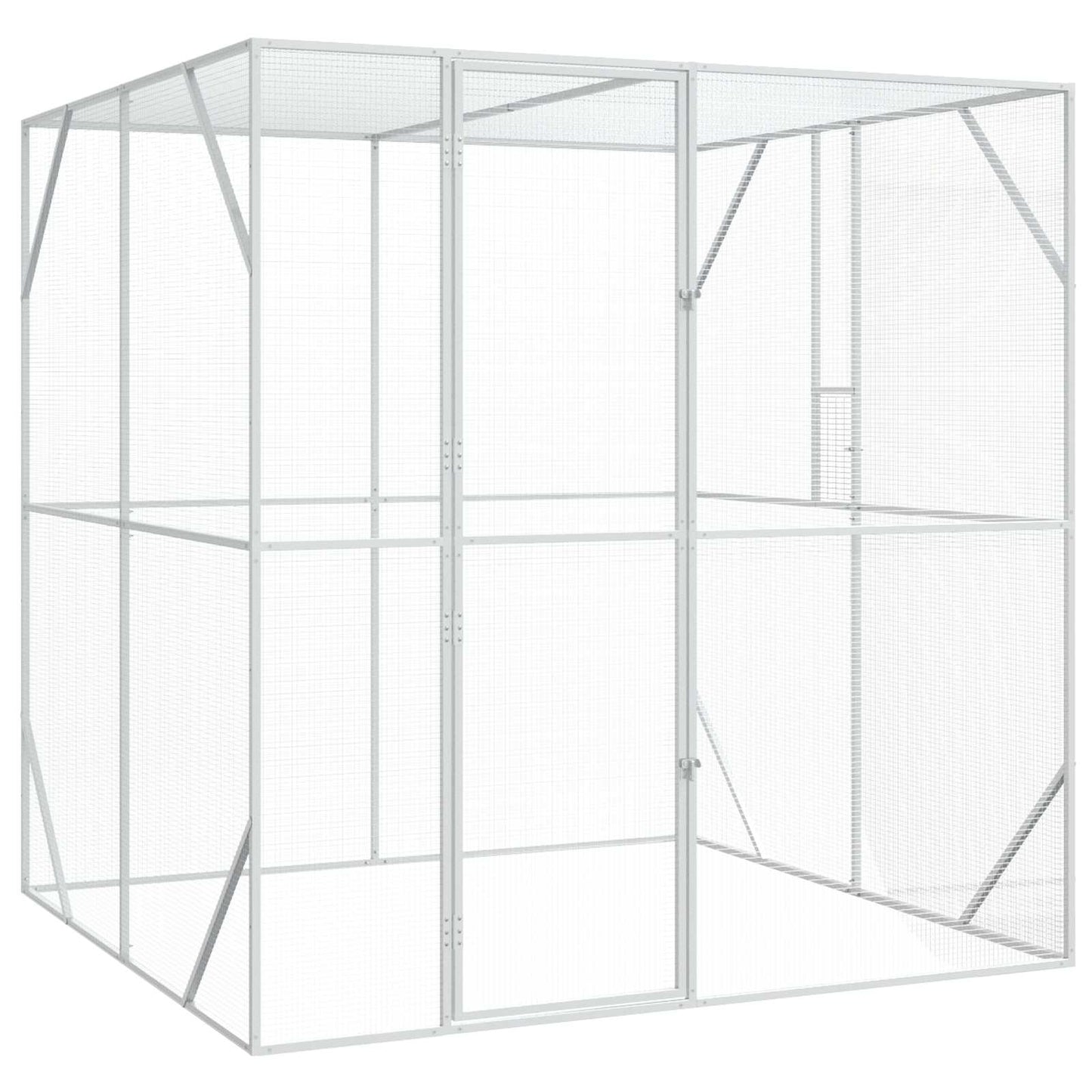 Vogelkooi Antraciet 208 X 102 X 108 Cm Gegevens Staal