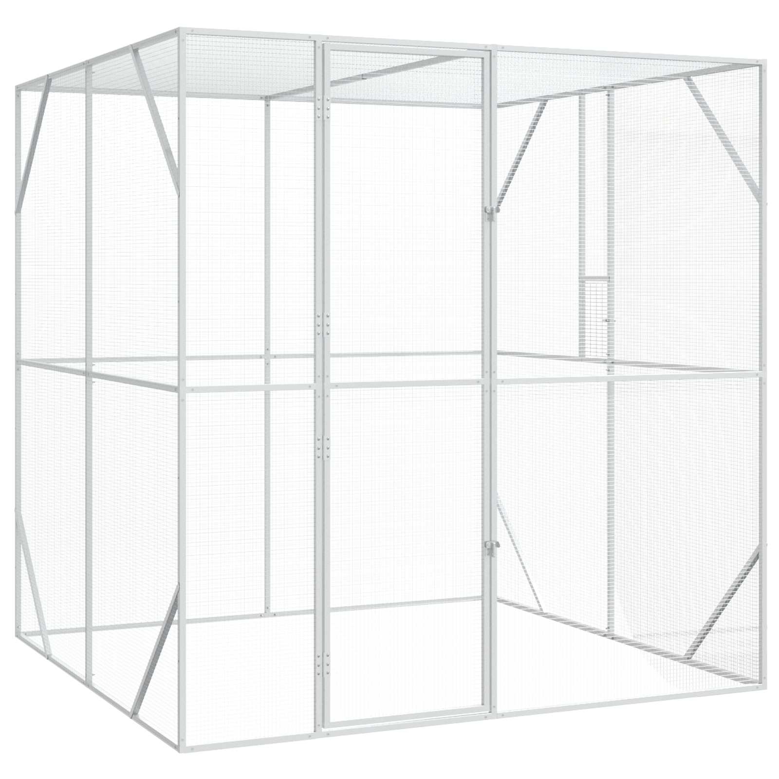 Vogelkooi Antraciet 208 X 102 X 108 Cm Gegevens Staal