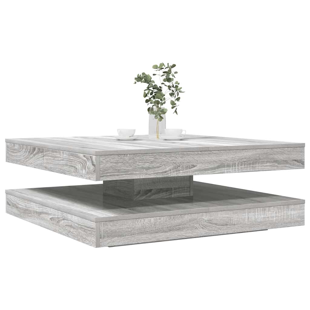 Salontafel 360 Graden Draaibaar 70X70X34,5 Cm Kleurig