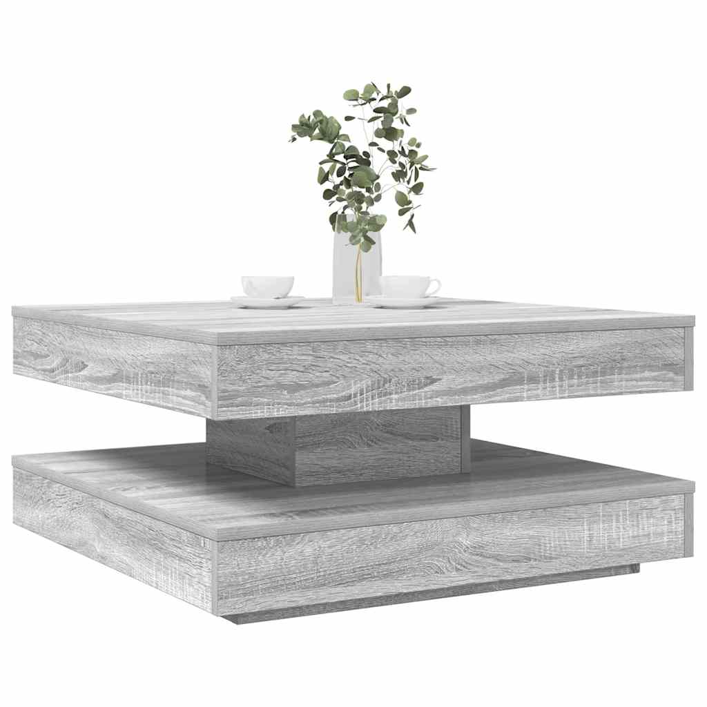 Salontafel 360 Graden Draaibaar 70X70X34,5 Cm Kleurig