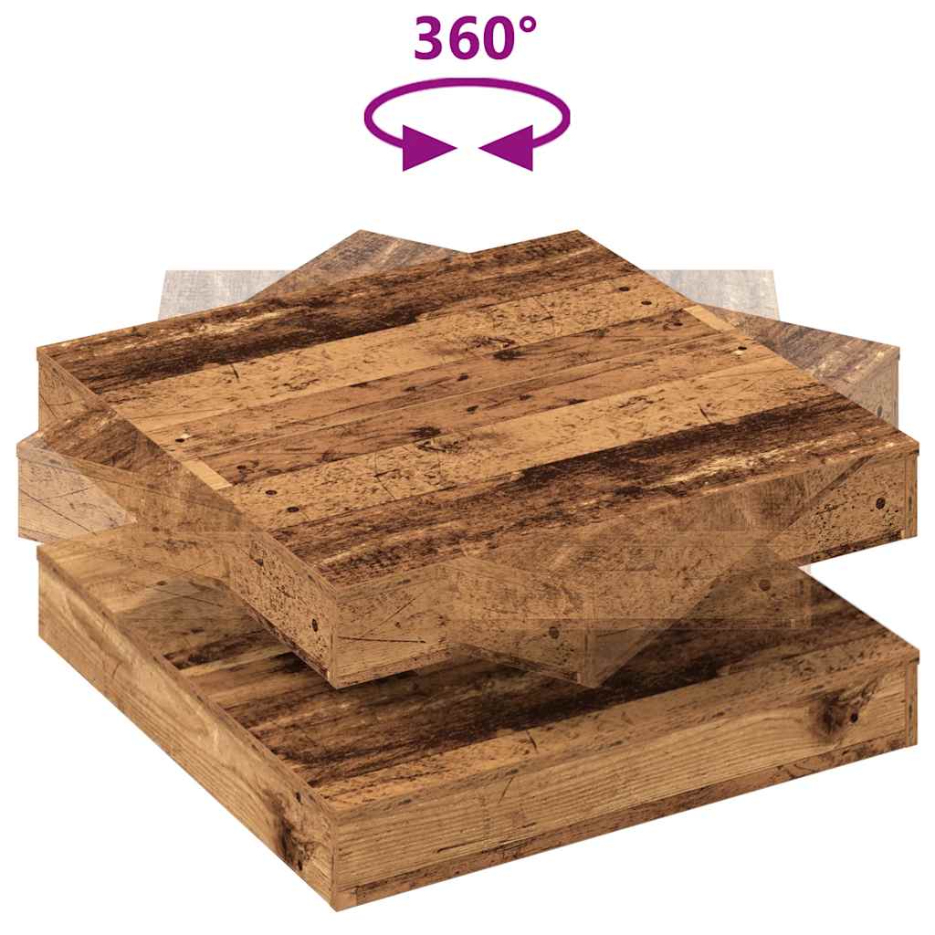 Salontafel 360 Graden Draaibaar 70X70X34,5 Cm Kleurig