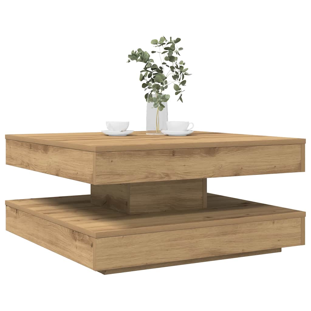 Salontafel 360 Graden Draaibaar 70X70X34,5 Cm Kleurig