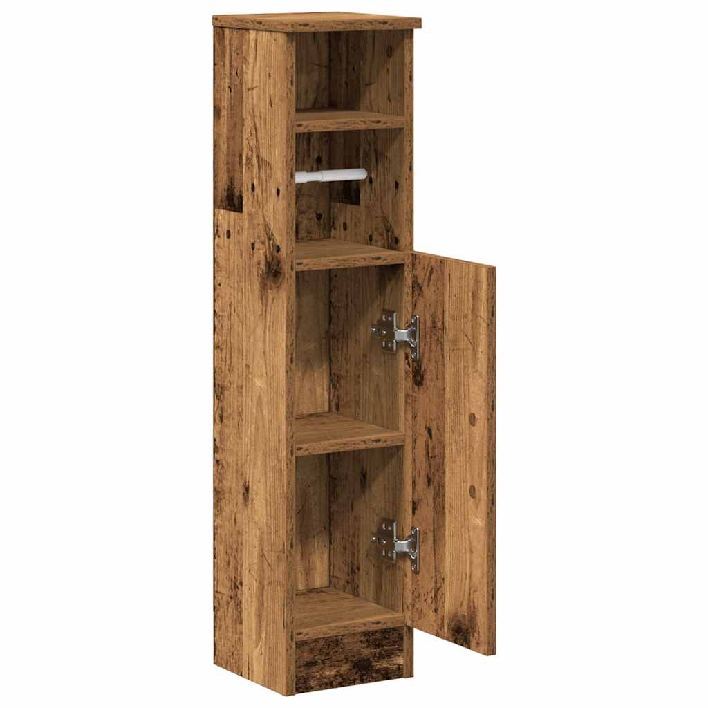 Badkamerkast Met Rolhouder 20,5X22X90 Cm Kleurig