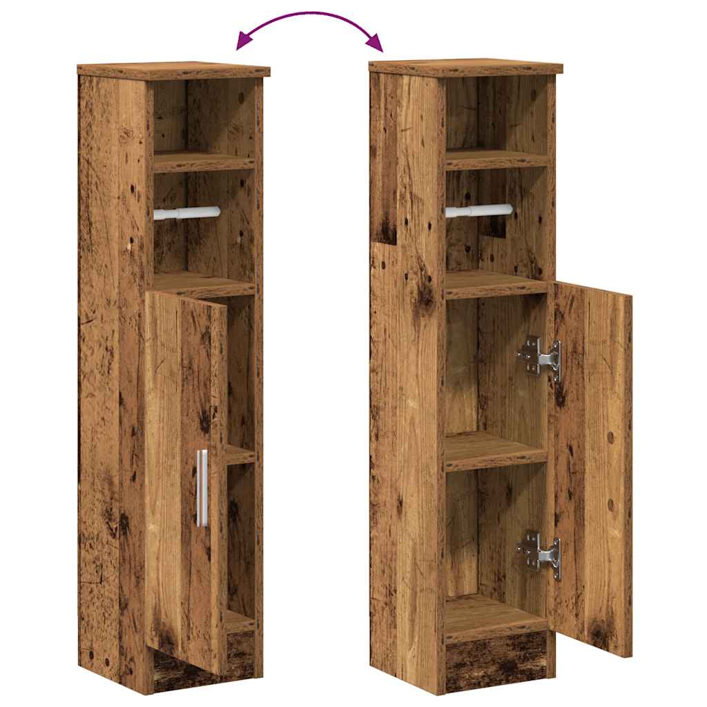Badkamerkast Met Rolhouder 20,5X22X90 Cm Kleurig