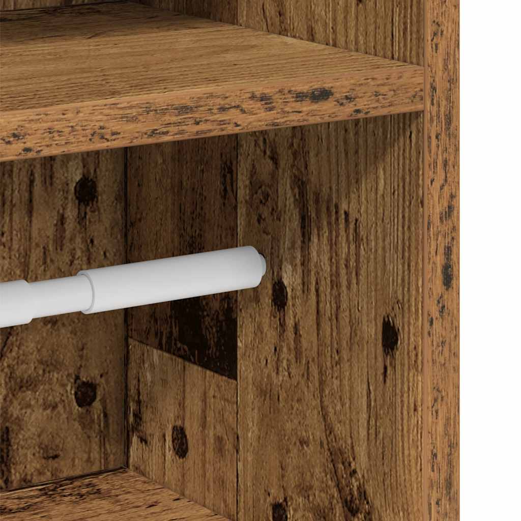 Badkamerkast Met Rolhouder 20,5X22X90 Cm Kleurig