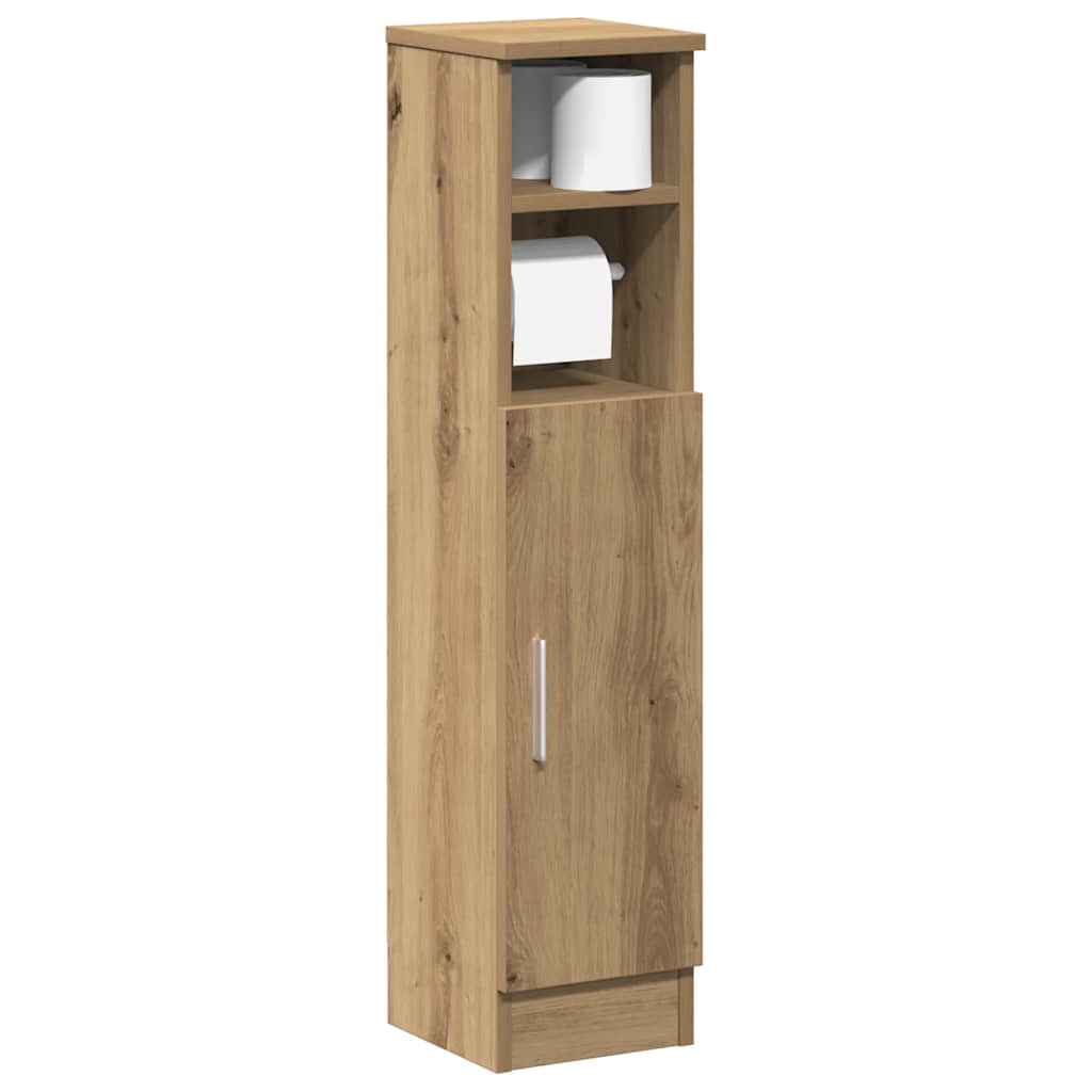 Badkamerkast Met Rolhouder 20,5X22X90 Cm Kleurig