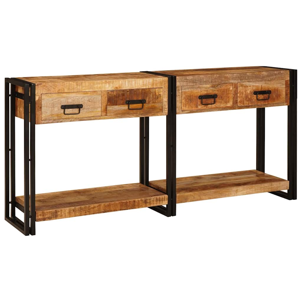 Wandtafels Met Lade Met Plank 2 Pcs 161 X 33 X 75 Cm