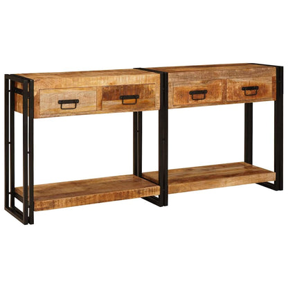 Wandtafels Met Lade Met Plank 2 Pcs 161 X 33 X 75 Cm