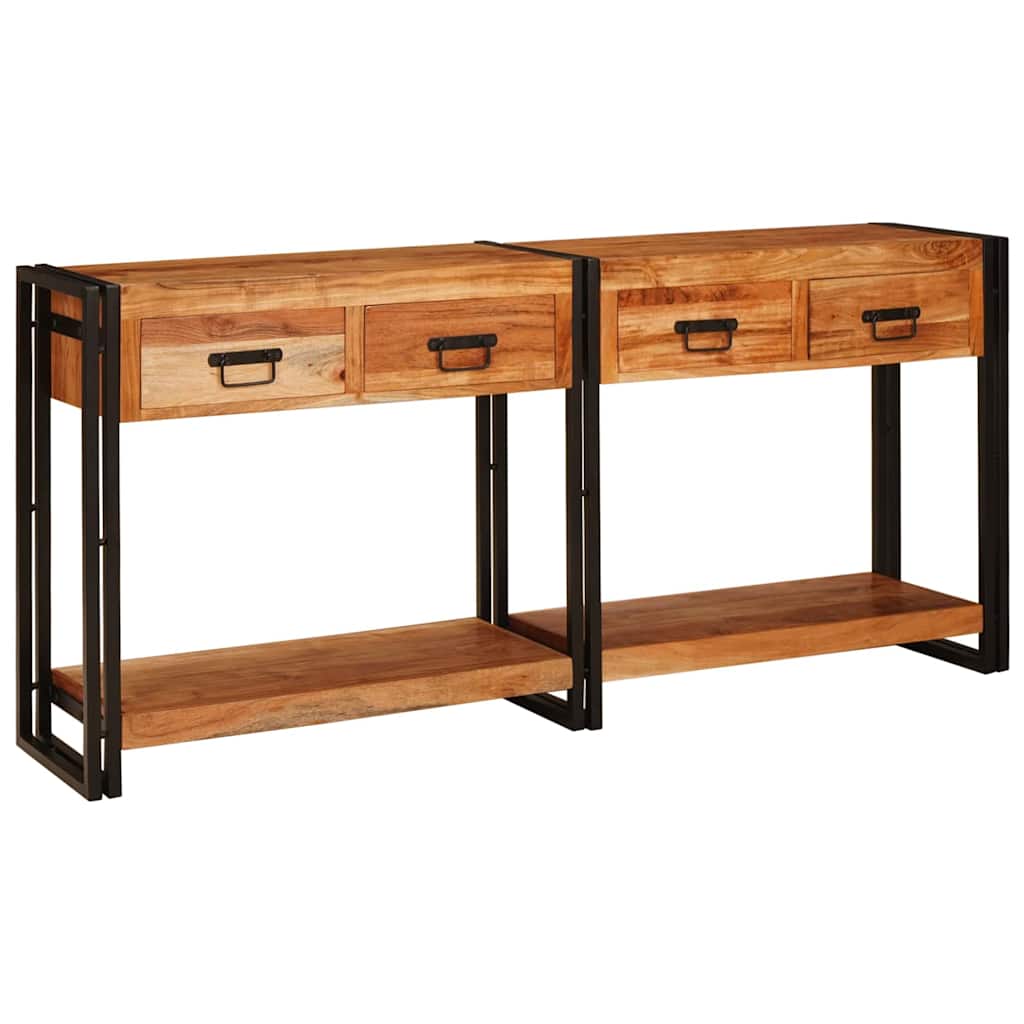 Wandtafels Met Lade Met Plank 2 Pcs 161 X 33 X 75 Cm