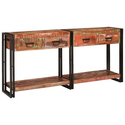 Wandtafels Met Lade Met Plank 2 Pcs 161 X 33 X 75 Cm