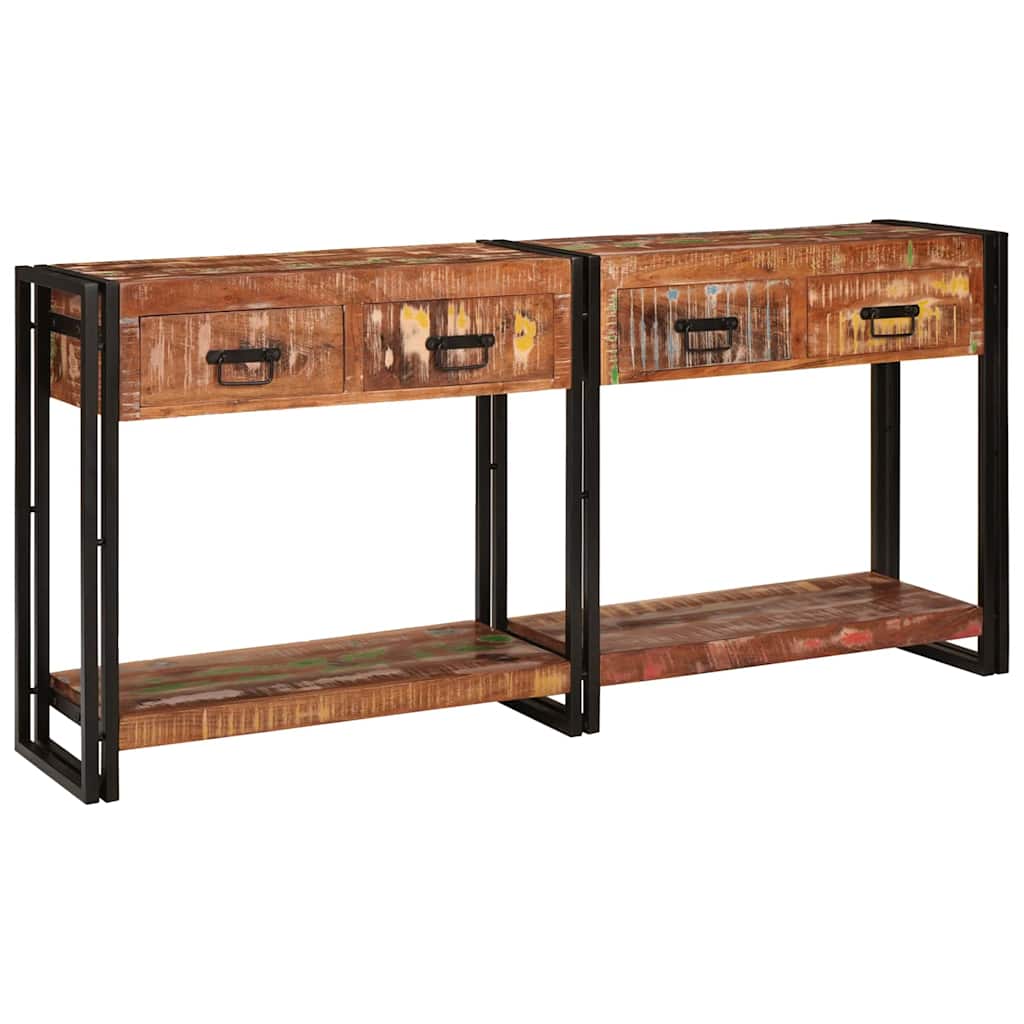 Wandtafels Met Lade Met Plank 2 Pcs 161 X 33 X 75 Cm