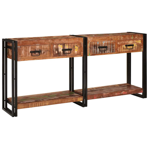 Wandtafels Met Lade Met Plank 2 Pcs 161 X 33 X 75 Cm