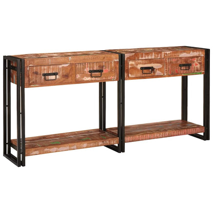 Wandtafels Met Lade Met Plank 2 Pcs 161 X 33 X 75 Cm