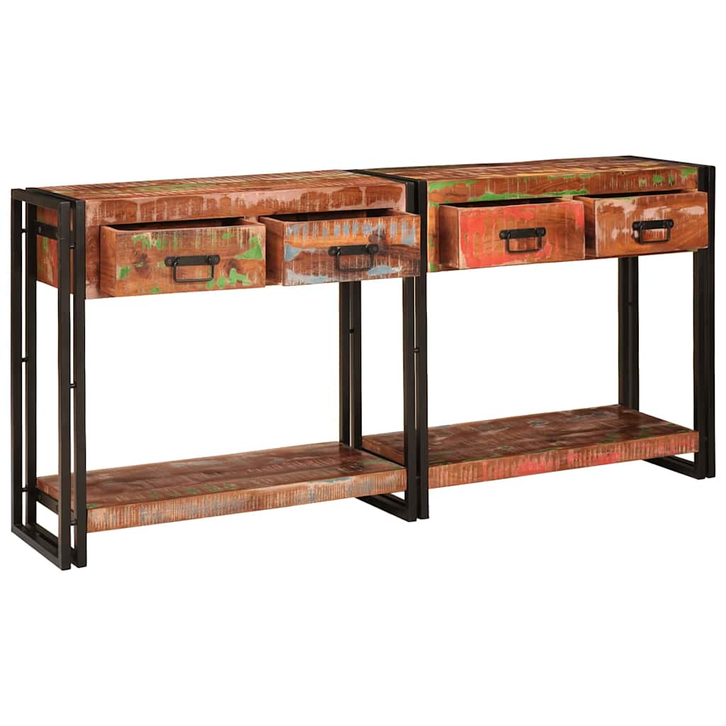 Wandtafels Met Lade Met Plank 2 Pcs 161 X 33 X 75 Cm