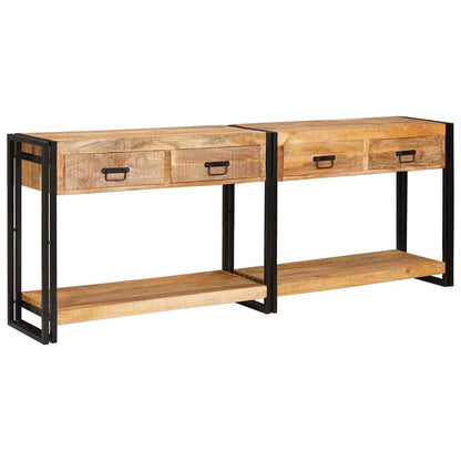 Wandtafels Met Lade Met Plank 2 Pcs 161 X 33 X 75 Cm