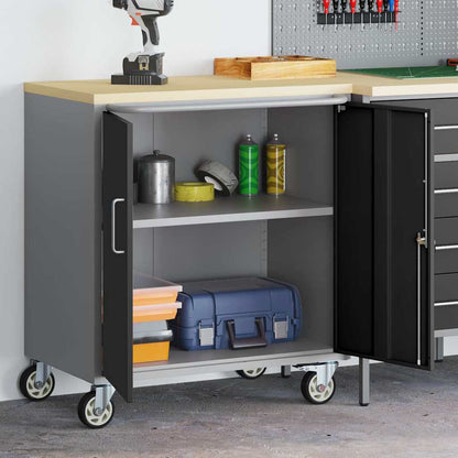 Werkbank Met Plank Met Wiel En Grijs 75 X 45 X 85 Cm