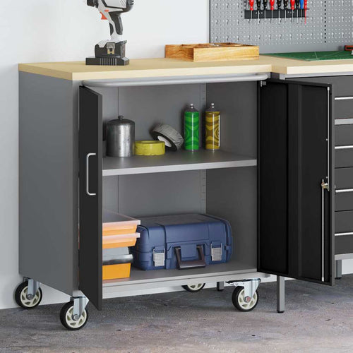 Werkbank Met Plank Met Wiel En Grijs 75 X 45 X 85 Cm