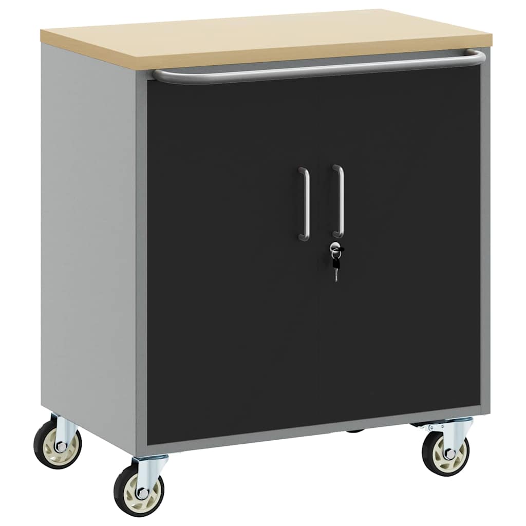 Werkbank Met Plank Met Wiel En Grijs 75 X 45 X 85 Cm
