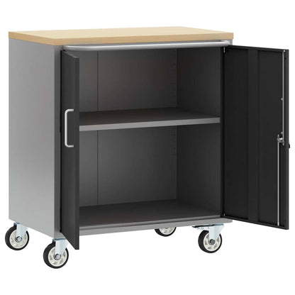 Werkbank Met Plank Met Wiel En Grijs 75 X 45 X 85 Cm