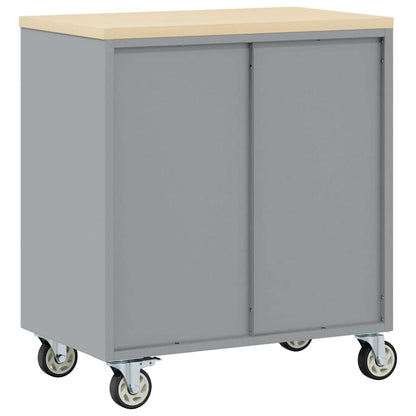 Werkbank Met Plank Met Wiel En Grijs 75 X 45 X 85 Cm