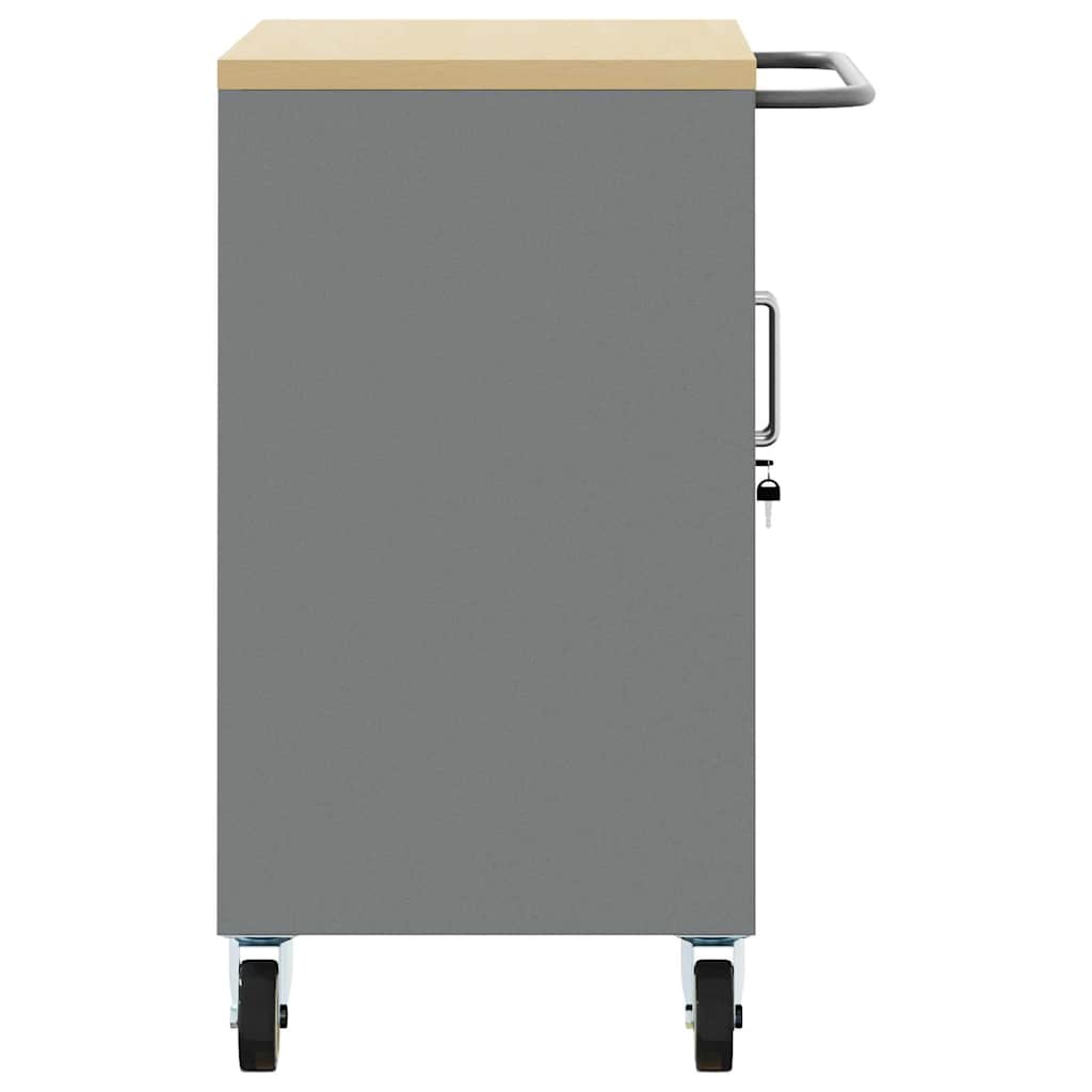 Werkbank Met Plank Met Wiel En Grijs 75 X 45 X 85 Cm