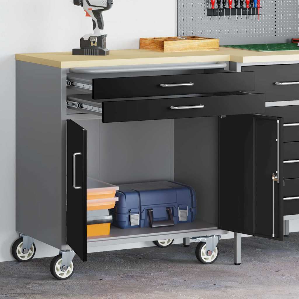 Werkbank Met Plank Met Wiel En Grijs 75 X 45 X 85 Cm