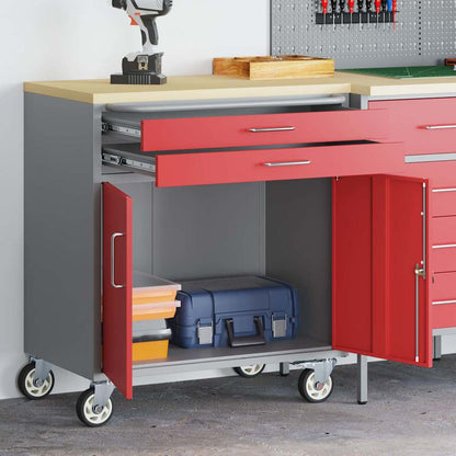 Werkbank Met Plank Met Wiel En Grijs 75 X 45 X 85 Cm