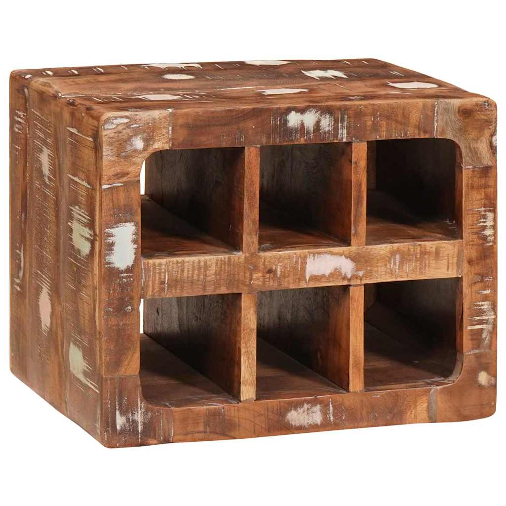 Wijnrek Bruin 44 X 30 X 35 Cm Massief Gerecycleerd Hout