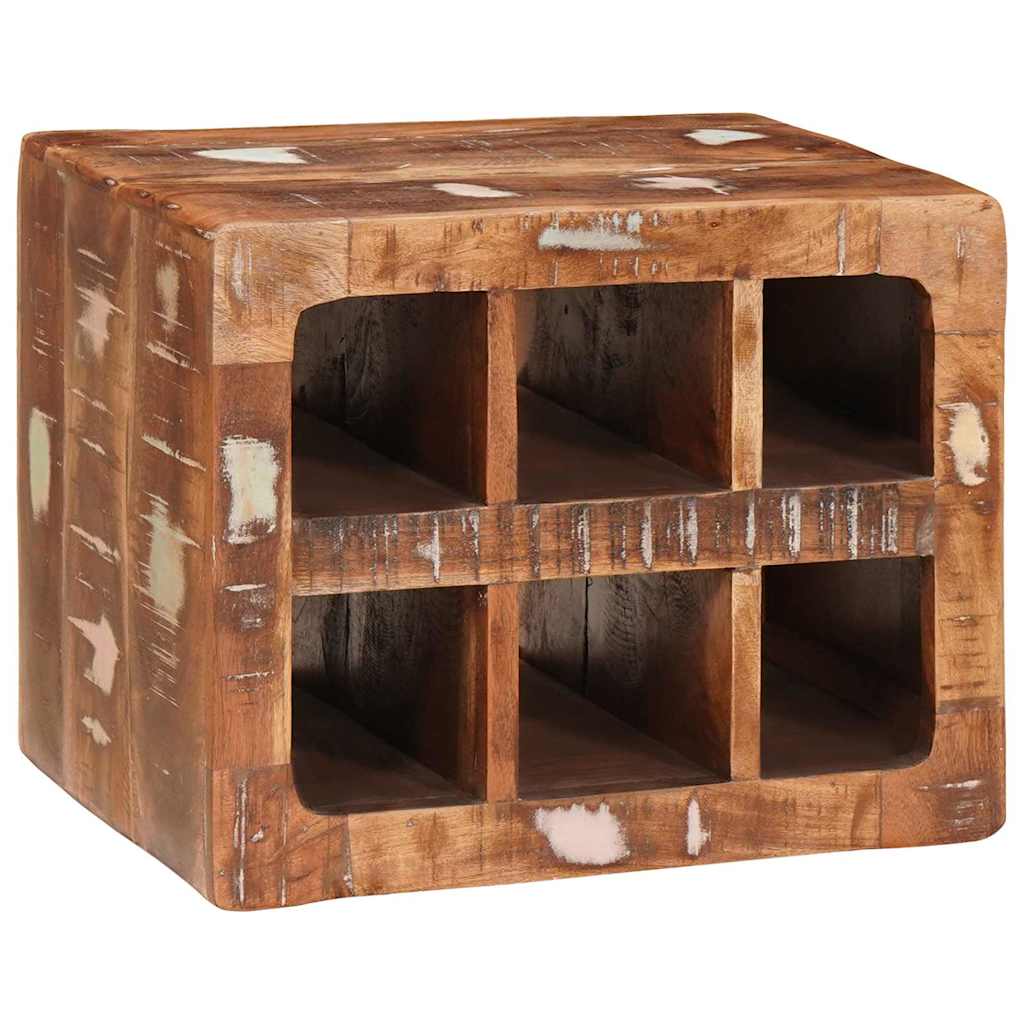 Wijnrek Bruin 44 X 30 X 35 Cm Massief Gerecycleerd Hout