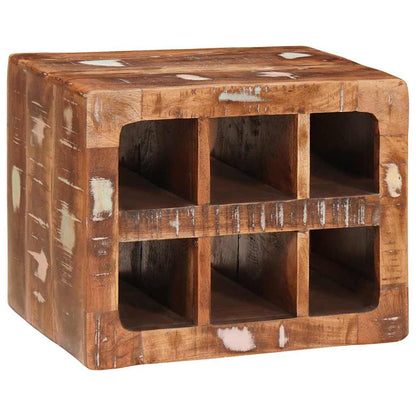 Wijnrek Bruin 44 X 30 X 35 Cm Massief Gerecycleerd Hout