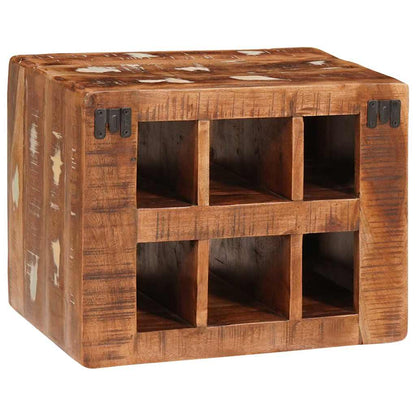 Wijnrek Bruin 44 X 30 X 35 Cm Massief Gerecycleerd Hout