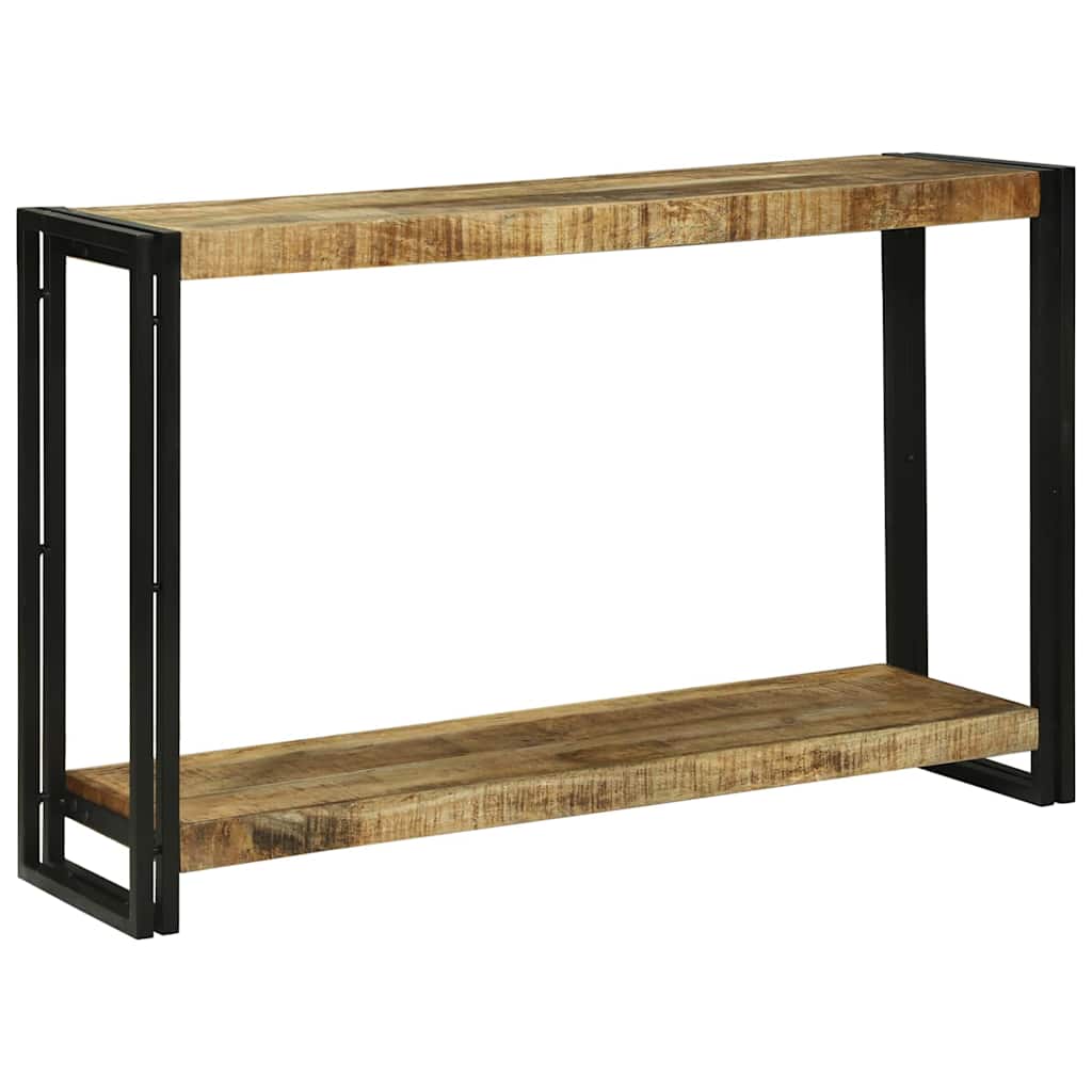 Wandtafel Met Plank Bruin 120 X 33 X 75 Cm Massief Mango Hout