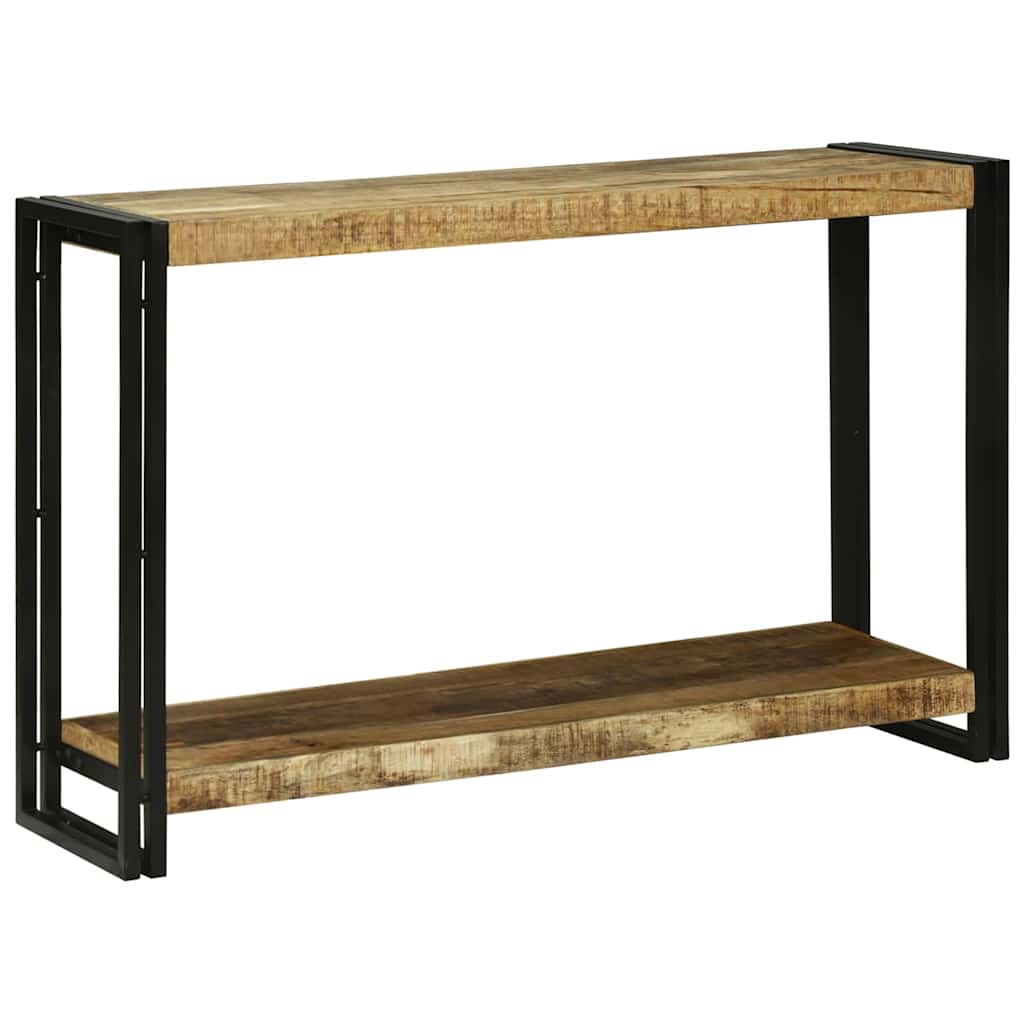 Wandtafel Met Plank Bruin 120 X 33 X 75 Cm Massief Mango Hout