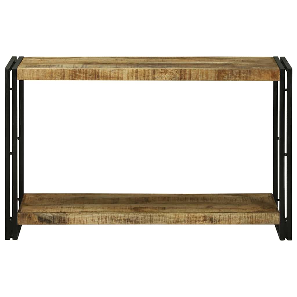 Wandtafel Met Plank Bruin 120 X 33 X 75 Cm Massief Mango Hout